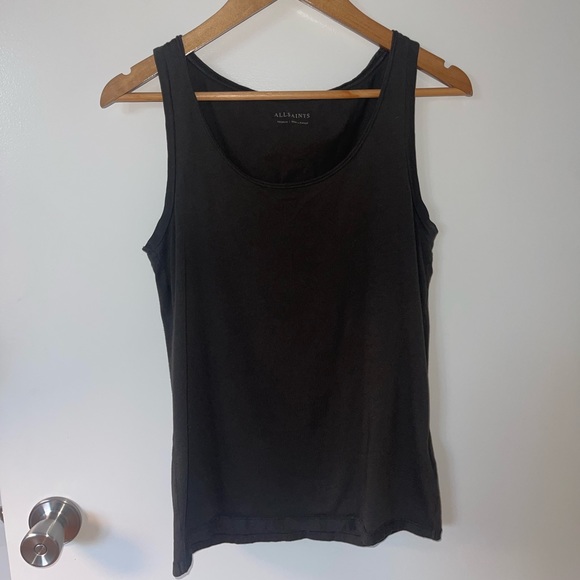 All Saints Vetten Vest tank in washed black Medium - Picture 5 of 6